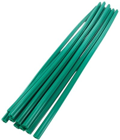 Merriway BH02064 Cut to Length Wall Plug Sticks - 300mm | Green - for size No.10-12 screws | 7mm diameter | Pack of 10 | For brick and concrete. Self centering with anti-rotation fins