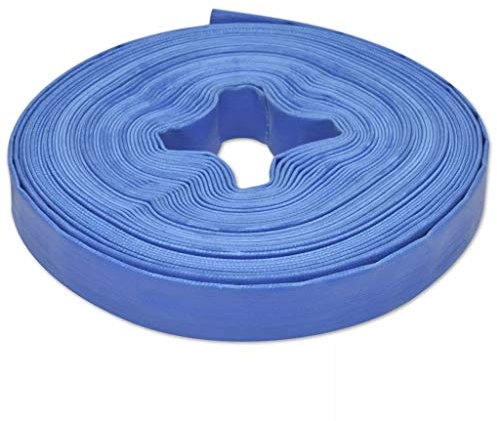 Festnight 25m Flexibler PVC Wasser Schlauch Flachschlauch Wasserschlauch Gartenschlauch Durchmesser 1 Zoll
