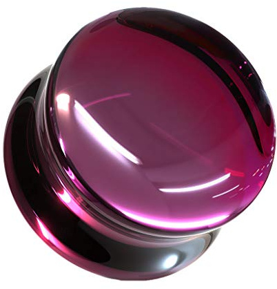 beyoutifulthings Ohr-Plug Konkaves Glas Ohr-Piercing Ohr-Schmuck Tunnel Double Flared Sattel-Verschluss viele Farben 6-16mm