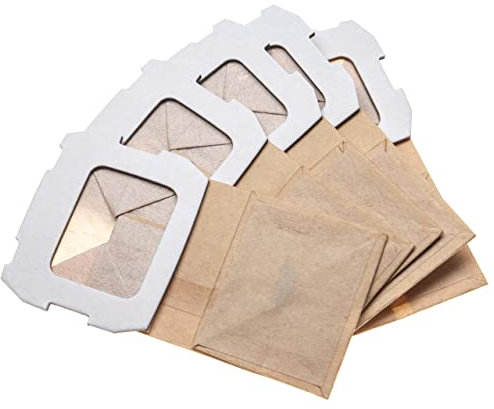 vhbw 5X Turbofilter kompatibel mit Makita BO4565J, BO4566, BO5030, BO5031, BO5041 Schwingschleifer, Exzenterschleifer - Papier-Staubbeutel Set, braun