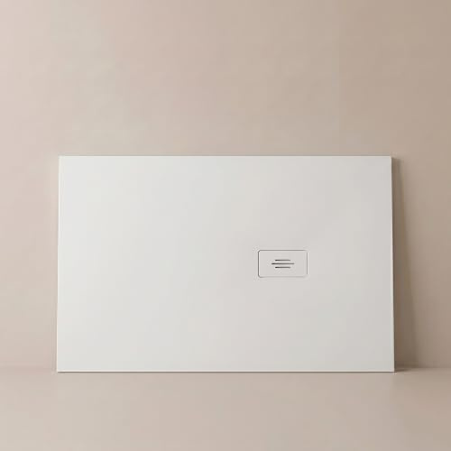 OLIMPO DOCCE - Piatto doccia in marmo resina bianco effetto cemento STAR MAKA - 70x90