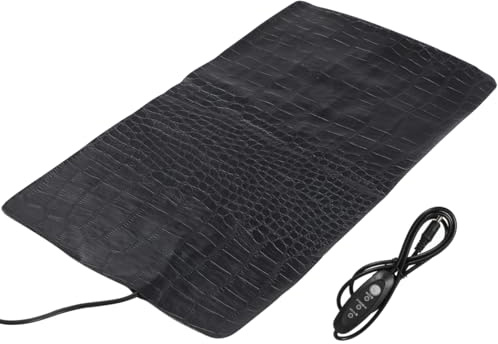 VILLCASE Tappetino Riscaldante per Animali Domestici USB 3 Marce Cuscino Riscaldante per Cani E Gatti 13.4X7.5 Pollici Pad per Rettili Accessorio per Mantenere Caldo in Inverno