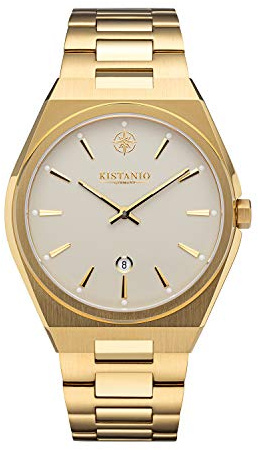 Kistanio Milano Herrenuhr im italienischen Design mit Lederband oder Metallband und Saphirglas 10 ATM Klassiker in verschiedenen Variationen