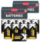 Excelltec 10 Pack 9V Zinc Carbon Batteries – Heavy Duty PP3 Battery for Reliable Power – Long Lasting Performance for Smoke Alarms, Toys, Remote Controls, Clocks and Small Electronics