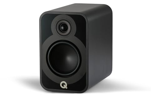 Q Acoustics 5020 - Pareja de Altavoces compactos de estantería (Negro Satinado)