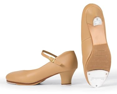 Theatricals Womens 1.5 Heel Baby Louis Character Tap Shoes Toast 08.5M T9800