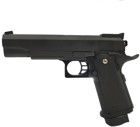 Saigo Defense Pistola Airsoft Ball/Modelo Hi-Capa Spring Large/Material: Metal/Potencia 0.5 Joule