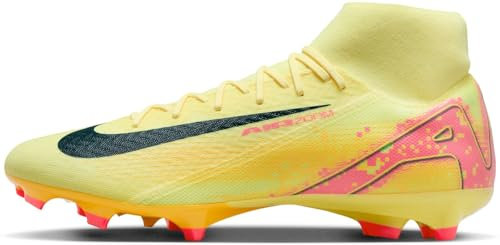 Nike Herren Zoom Superfly 10 Acad Km Fg/Mg Fussballschuh, Lt Laser Orange/Armory Navy, 45.5 EU