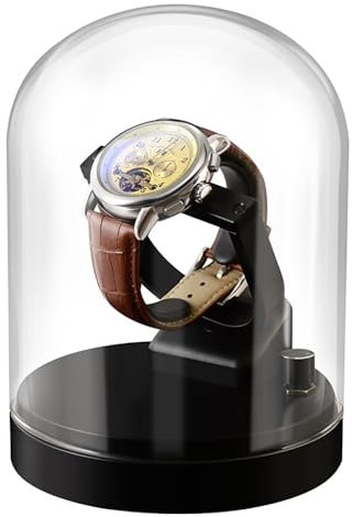 findtime Automatik Uhrenbeweger Uhrenbeweger 1 Uhr Watch Winder Box luxuriöser Automatischer Uhrendreher leise Uhrenbeweger für Automatikuhr Uhren Bewegungsgerät Uhrenbeweger für eine Uhr