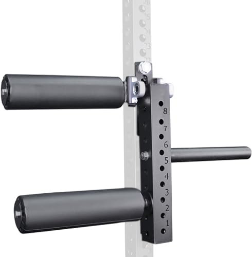 CONBUT Leg Extension Machine Leg Curl Machine Adjustable Leg Extension Attachment for Home Gym Leg Extension Rack Attachment, Fitness Squat Rack Accessories, Diameter 120 mm/4.7 inch Thick Foam