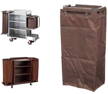 QICBYING Bolsa De Repuesto De Coche De Limpieza Multiusos, Bolsa De Carro De Limpieza Comercial De Limpieza De Gran Capacidad For Recoger Basura O Ropa, Forro De Tela Oxford Resistente(1A)