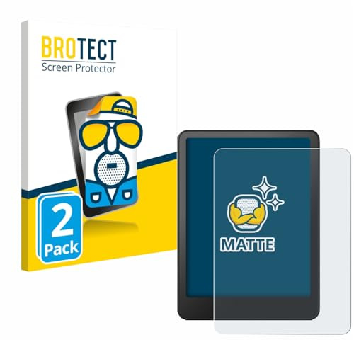 BROTECT Schutzfolie für Amazon Kindle Paperwhite 2024 | (12. Gen.) 2 Stück Entspiegelnder Displayschutz Made in Germany Matte Displayschutz-Folie Anti-Reflex Einfache Montage