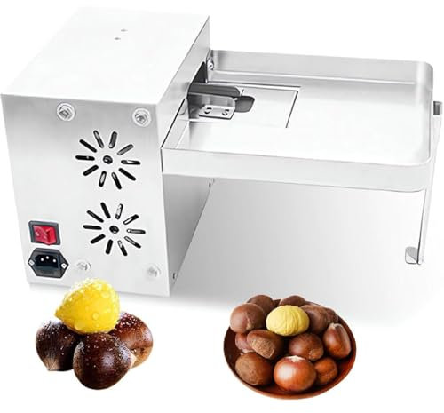 Máquina Eléctrica Para Romper Castañas, Abridor De Castañas Semiautomático, Producción De 30-35 Kg/h, Cinta Transportadora Síncrona De Alimentación Manual Un Solo Canal, Para Procesamiento Castañas