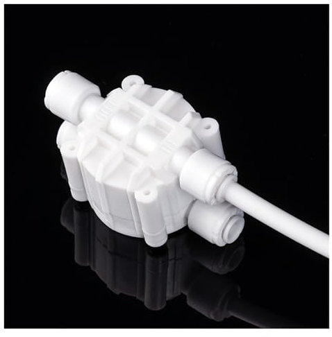 Fit 1/4 OD Tube Auto Shut Off 4 Way Valve Quick Fitting Connection Aquarium RO Water Filter Reverse Osmosis System