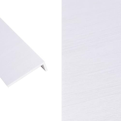 UrbanUp Davanzale per Finestra Rivestimento Davanzale in Acrilico con Texture in Legno, Davanzale Impermeabile e Resistente per Ufficio, Protezioni Decorative per Davanzali(White,80x12cm/31.5x4.7in)
