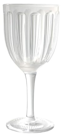 ROSE & TULIPANI Set 6 Calici per vino in metacrilato Touche H19.5 cm 4 varianti(6pz) BIANCO