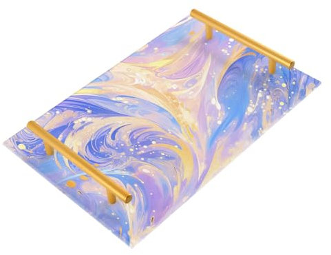 Yellow Navy Blue Purple Bathroom Sink Vanity Trays Sink Tray Bathroom Counter Storage for Kitchen Counter Top