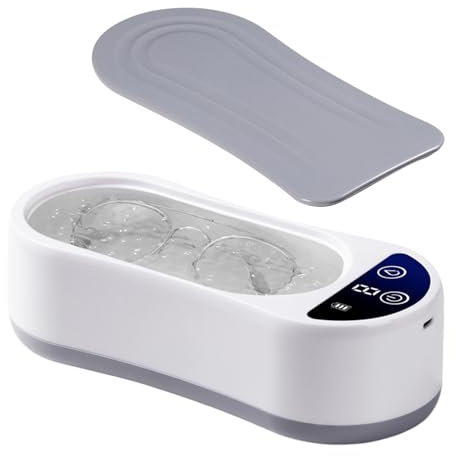 Générique Nettoyeur Ultrasonique pour Verres, Appareil De Nettoyage pour Lunettes De Soleil, Nettoyeur Ultrasonique Électrique pour Bijoux, Lunettes et Argenterie à Usage Domestique