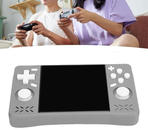 Denash Retro Handheld Game Console, 4 HD Screen, RK3326 1.5GHz, 4000mAh Battery Portable Rechargeable Gaming Consol for Home Travel (64GB)