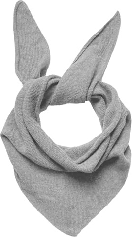 irisaa Damen kleine Dreieckstuch, leichtes Halstuch Schal zum täglichen Tragen, 120 x 40 cm, Deckenschal Frühling Herbst für Frauen und Mädchen, Schal Farben 2020:Dunkel Grau