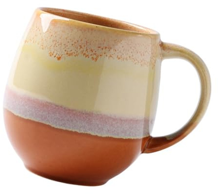Taza de café de cerámica vintage con diseño degradado taza artesanal de alta cocción con ideal para el hogar, oficina, cafés, oficina, taza de cerámica