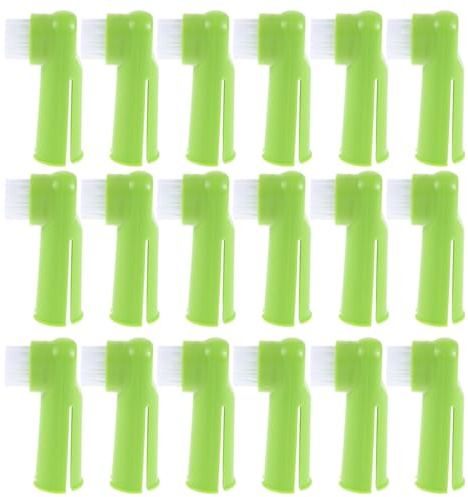 SEWOART 50 Pezzi Spazzolino da Denti per Cani e Gatti in Silicone 50 Pezzi, Spazzola da Dito Setole Morbide per Pulizia Dentale Delicata, Taglia Unica per Animali Domestici Piccoli, Uso