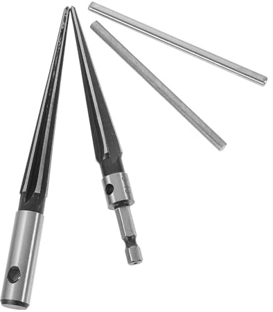 FUTUREORYY Escariadores Cónicos de Mano 2 Piezas (3-13 Mm) Vástago Hexagonal, Acero Resistente para Chaflanado y Ampliación de Agujeros en Madera y Metal, Herramienta Manual Color Aleatorio