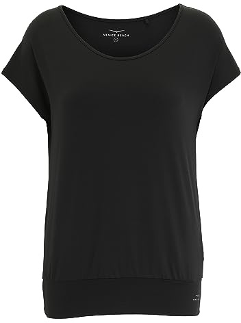Venedig strand dam t-shirt Ria SVART Large