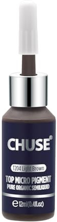 CHUSE Pigmentos para cejas PMU de 0,4 oz/12 ml (T204 marrón claro)