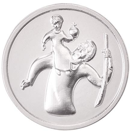 Fritz Cox Automedaille Christophorus mit poliertem Rand 3cm