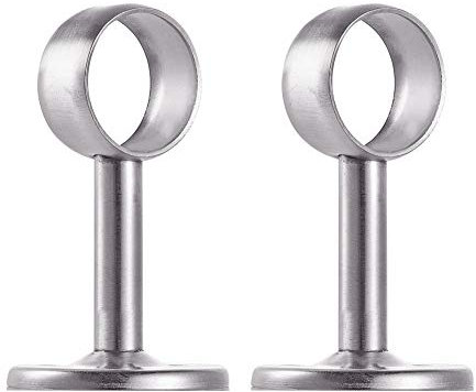 INCREWAY Tubo per Armadio in Acciaio Inox, Diametro 32 mm (1-1/4) Supporto Asta Staffa Set di 2