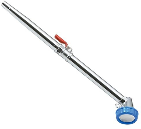 Geosism & Nature Lanza Japonesa Mizumaki de latón Cromado para riego con Grifo para Plantas y Bonsai, 370 mm