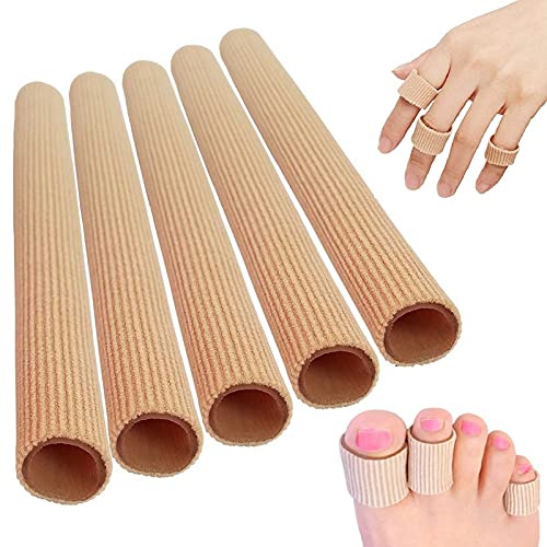 5 stycken fingerkåpor tåskydd tåskydd silikon slang bandage fingerskydd bandage gel tåskydd 15 x 2 cm
