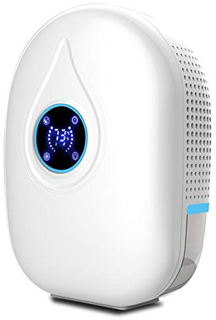Deumidificatore per Casa Deumidificatori D'Aria Mini Portatile, Silenzioso, Assorbire l'acqua 300ml/24h, Auto-off, Contro la Muffa e L'umidità per Ambienti,Casa, Armadio o Garage