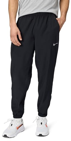 Nike Men's Form Dri-Fit Tapered Versatile Pants, Black/Black/Reflective Silver, Medium