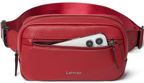 LATMAP Bauchtasche Damen & Herren wasserdichte Gürteltasche Stylische Fanny Pack für Festival Hüfttasche Handytasche Herren Brusttasche für Outdoor Aktivität