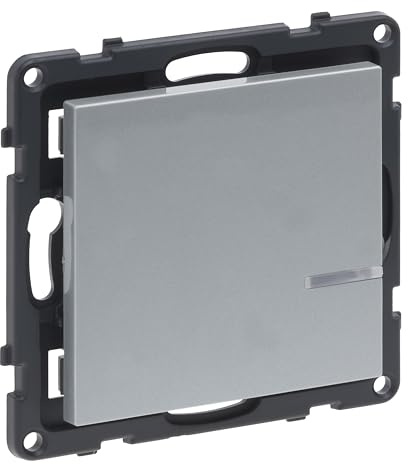 LEGRAND, Seano with Netatmo 765733 - Transmisor de pared con luz (1 interruptor, 1 balancín, estado de batería LED, batería de 3 V (8 años de vida útil), fijación a cualquier superficie, Smart Home,