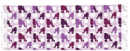 Damen Schal Lila Pudel Polka Dot Damenschals Elegante Damen Winterschal Winddicht Winter Stola Schal