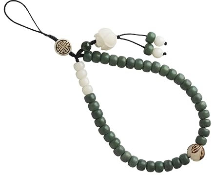 FONDOTIN Lanière De Téléphone Portable Jade Avec Pendentif Décoratif Dragonne Amovible Pour École Bureau Voyage Et Usage Quotidien