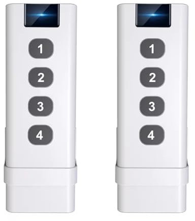 Suoumwa 2 Dispositivos de Control Tuya ZigBee, Interruptor de Escena Inalámbrico Inteligente, Controles Remotos Portátiles de 4 Teclas para Inteligente del Hogar