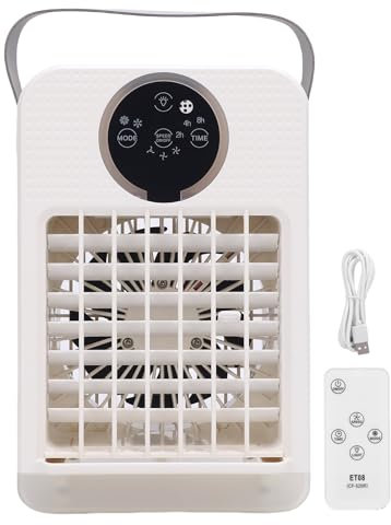 Tragbare Klimaanlage, AC -Einheit Luftkühler -Lüfter 3 Geschwindigkeiten 2 Mist Modi 700 Ml für Häuser, Büros, Wohnungen, Reisen, Camping