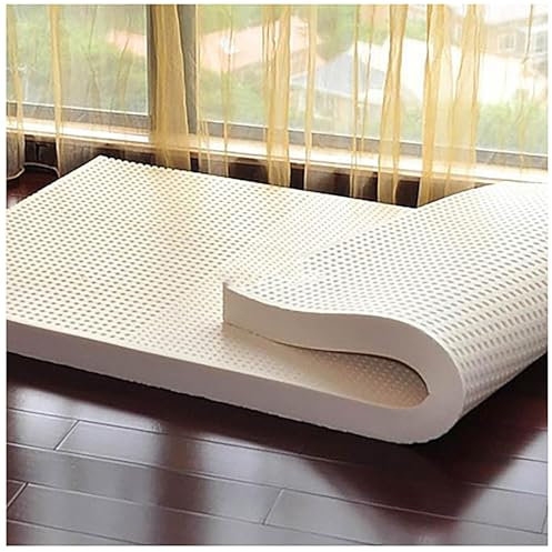 100% Naturlatex-Matratze, Kompression Und Keine Verformung, Wabenporen-Belüftung, Weich Und Bequem, Naturkautschuk-Matratze,10cm,70x140cm(27.5X55in)