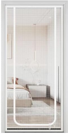 Puerta Mosquitera para Gatos | Mosquitera Portátil con Cremallera,Portátil con Cremallera Protectora 90x220 cm para Acceso Fácil En Casas Apartamentos Balcones Escaleras Pasillos Y