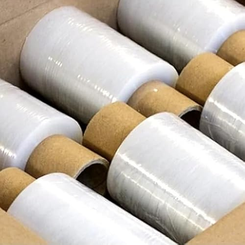 40 Mini-Stretchfolie 100mm Stretchfolie Wickelfolie Handabroller Strechfolie 23my