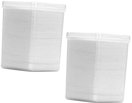ULTECHNOVO 2 Packungen Wimpern Klebstoffreinigungspads aus Vliesstoff Tragbare Wattepads für Make Up Entfernen und Nagelkunst Reinigung für Geschäftsreise und Urlaub 200 Stück Weiß