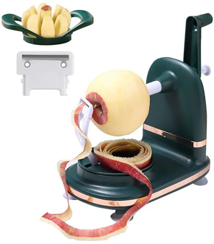 Sbuccia Mela, Pelador De Manzanas, Pelapatate, Pelapatate Rotativo A Manovella, Cortador De Manzanas, Taglia Mele, Affettatore E Levatorsoli, Gadget Da Cucina Rotante Manuale