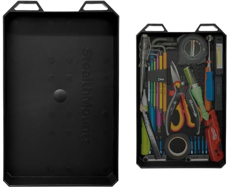 StealthMounts Open PacTray | Plateau à outils en ABS compatible avec Milwaukee PACKOUT | Organisateur pour outils, écrous et boulons | Rangement pour atelier, garage et fourgon | Fabriqué au