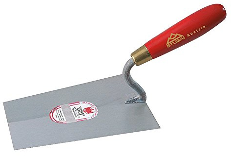 Stubai 421016 Murare murslev med S-hals, silver/röd, 160 mm