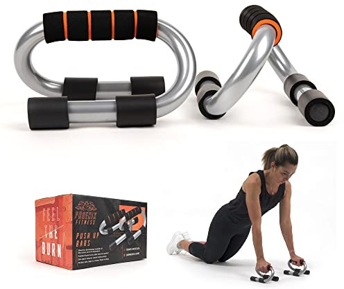 PinkWebShop Phoenix Mango de Goma Metal Fitness Push Up Bares Prensa