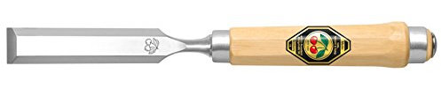 Kirschen - Scalpello da legno con manico esagonale in legno di carpino anti-rimbalzo, 2 mm